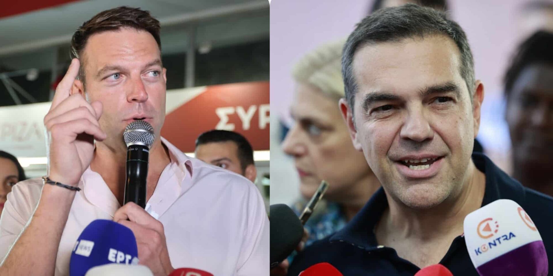 Στέφανος Κασσελάκης και Αλέξης Τσίπρας - ΣΥΡΙΖΑ