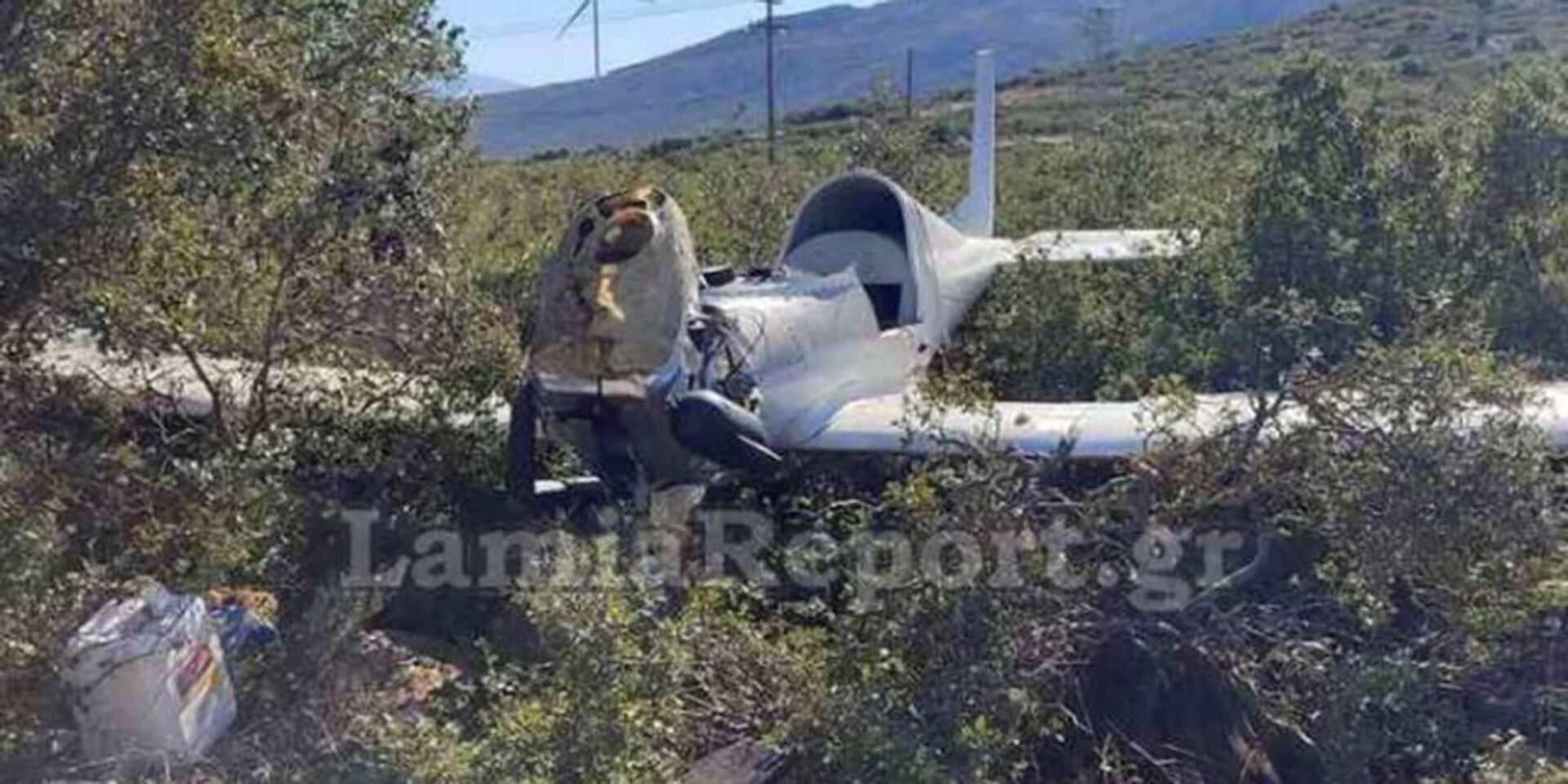 Το αεροσκάφος που συνετρίβη στην Αερολέσχη Θήβας