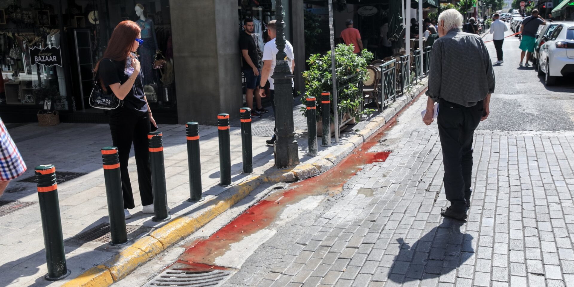 Το σημείο της δολοφονίας στον Πειραιά