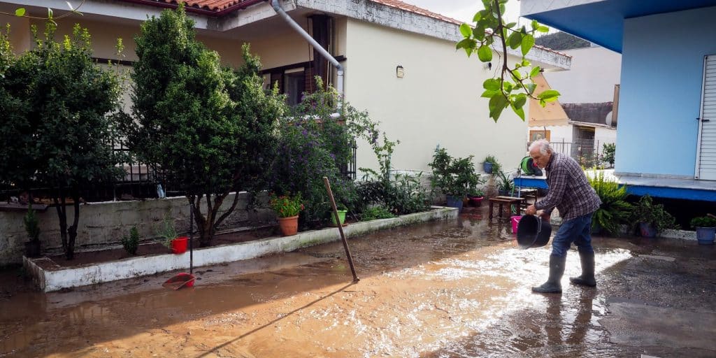Πλημμύρες στην Εύβοια από την κακοκαιρία Elias