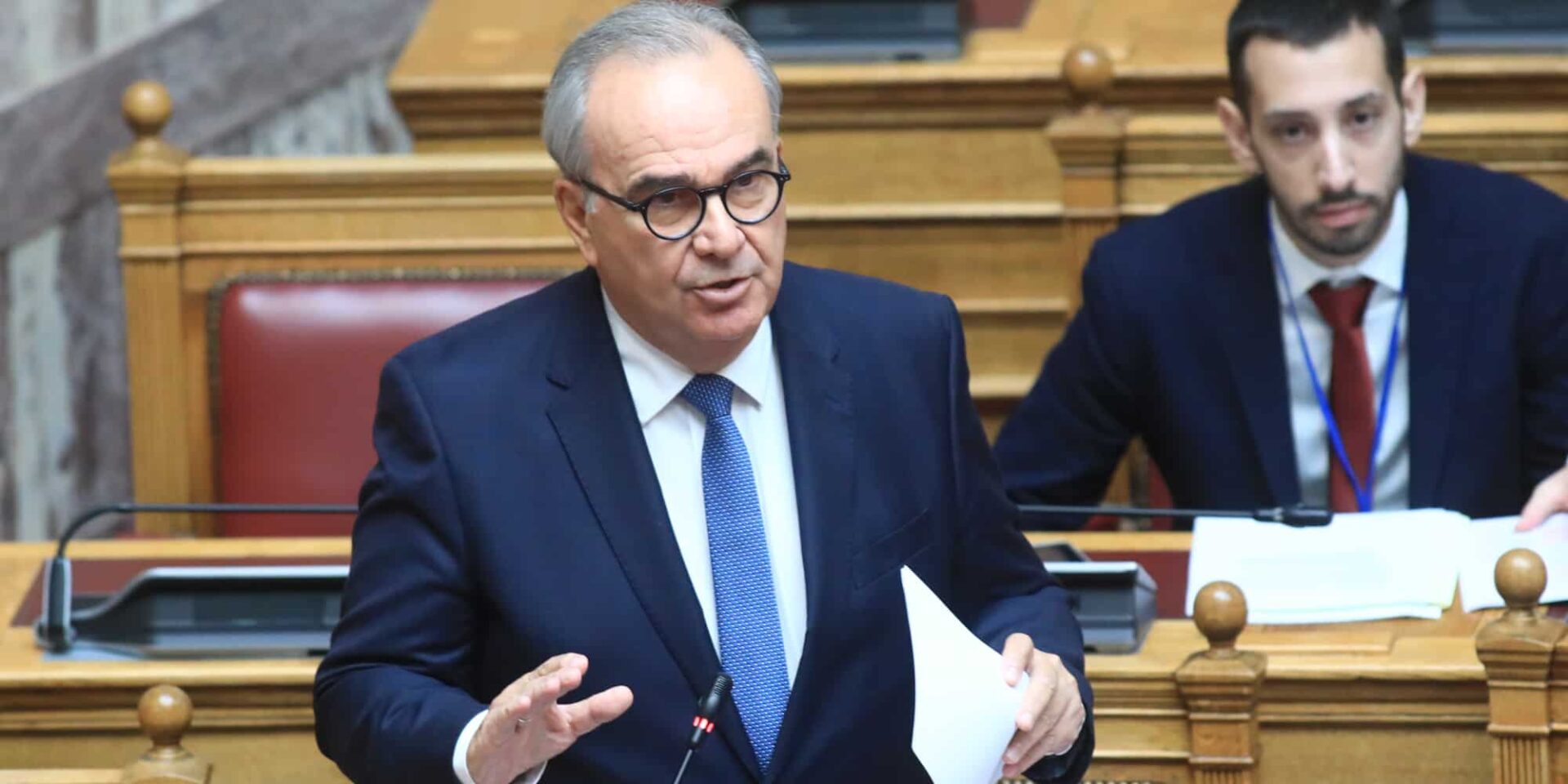 O αναπληρωτής υπουργός Εθνικής Οικονομίας και Οικονομικών Νίκος Παπαθανάσης