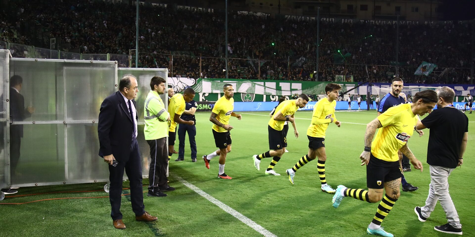 Εικόνα από τον αγώνα της Super League Παναθηναϊκός - ΑΕΚ