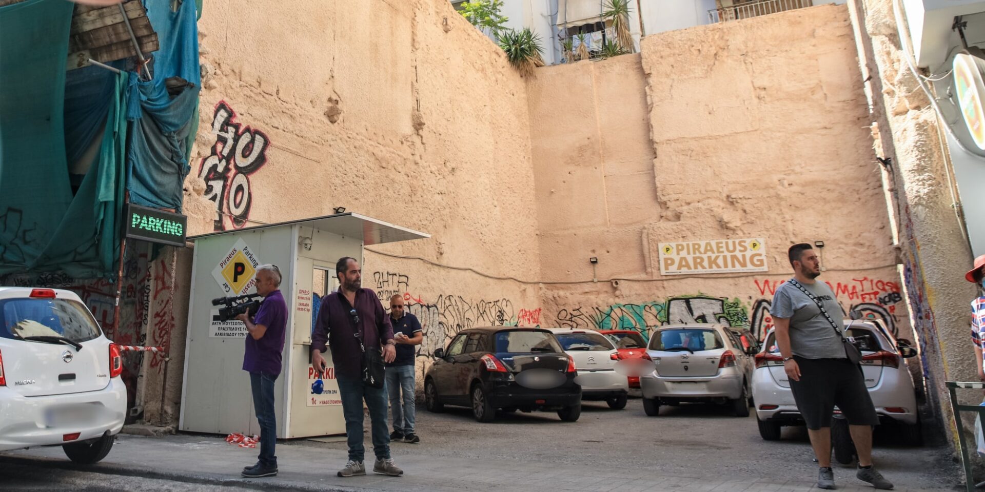 Το σημείο δολοφονίας στον Πειραιά
