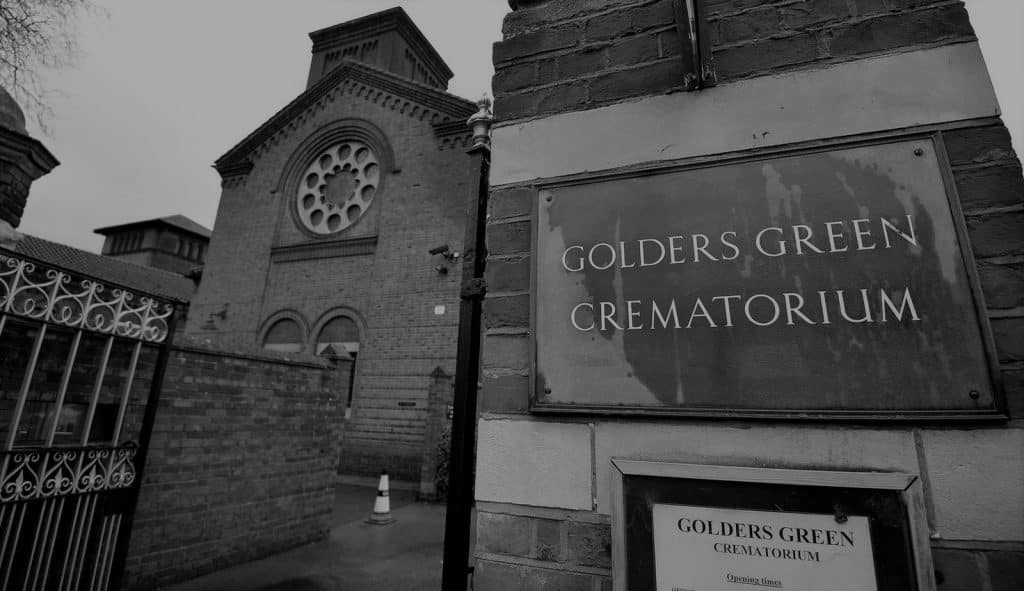 Το Golders Green Crematorium στο βόρειο τμήμα του Λονδίνου - Φρόιντ