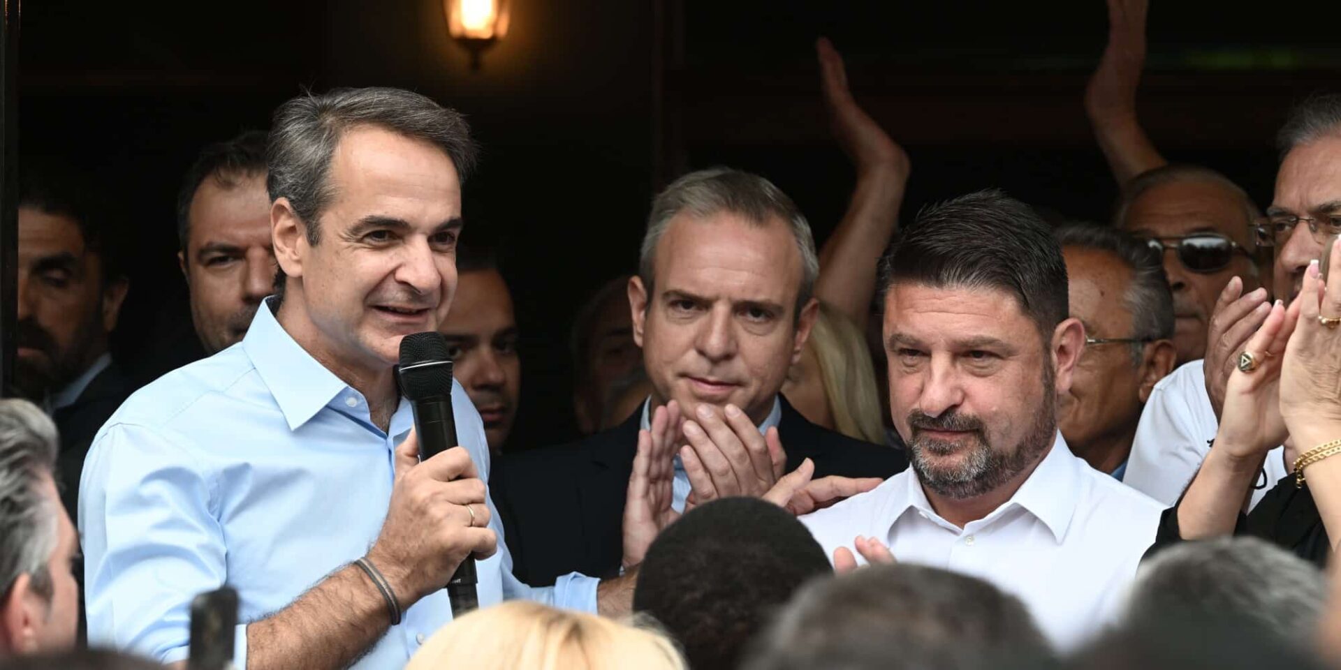Κυριάκος Μητσοτάκης και Νίκος Χαρδαλιάς