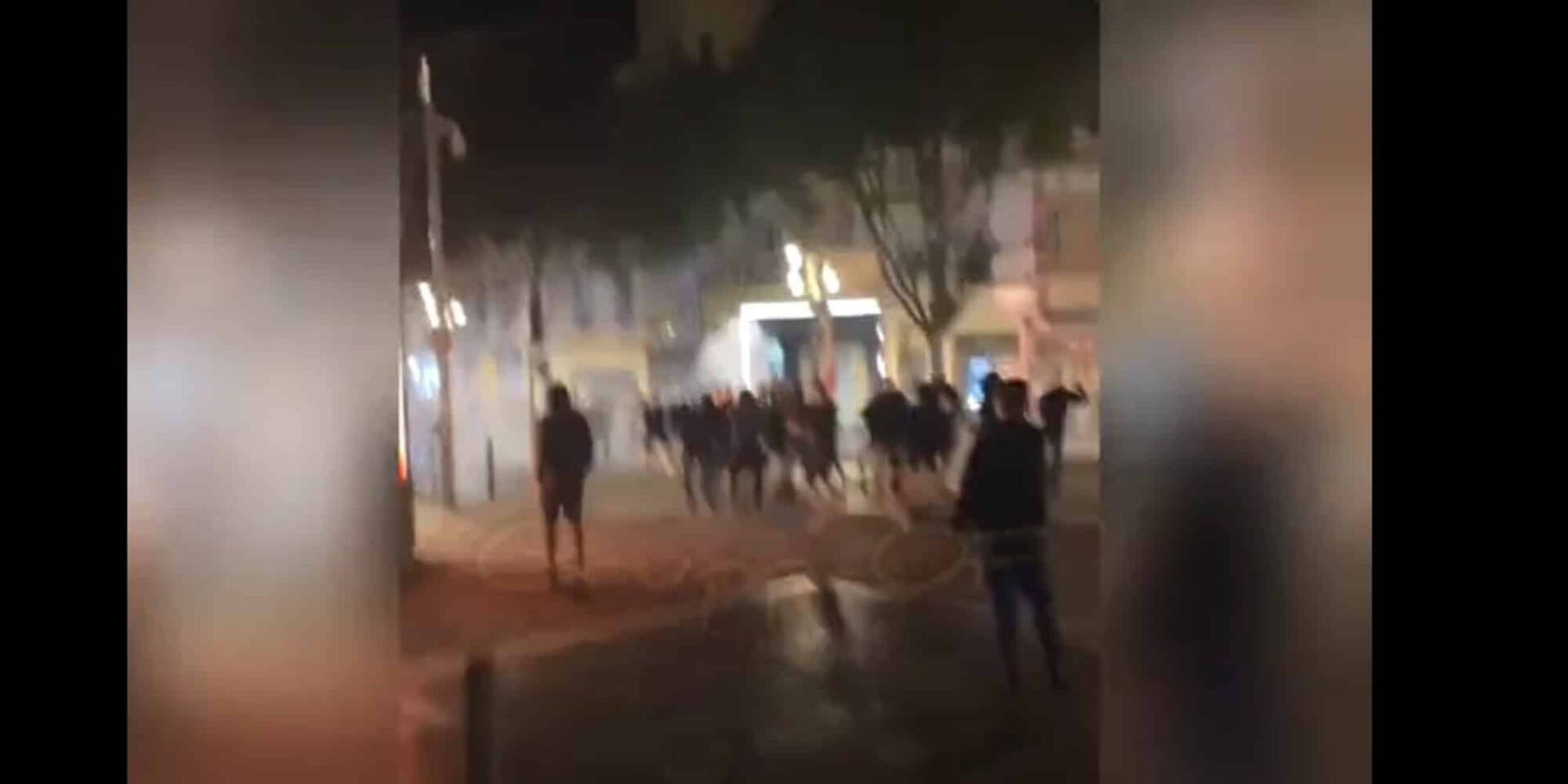 Εικόνα από τα επεισόδια στη Μασσαλία