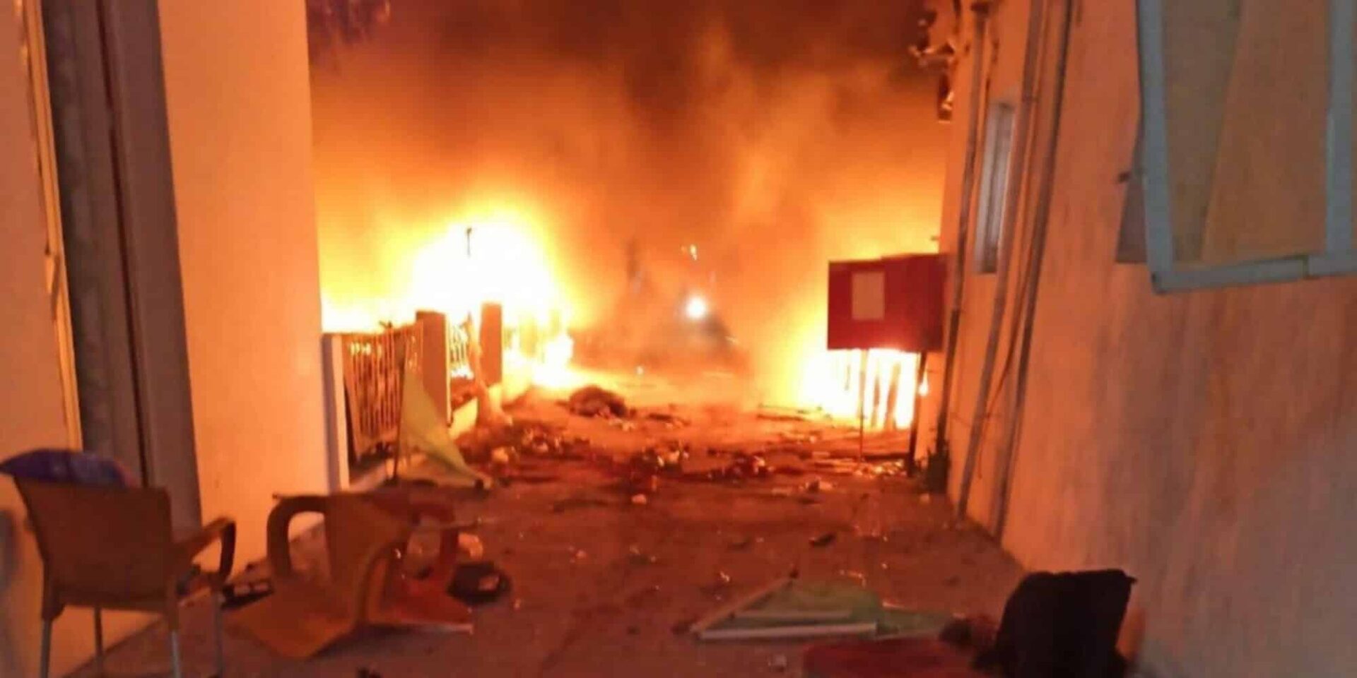 Εικόνα από το βομβαρδισμένο νοσοκομείο