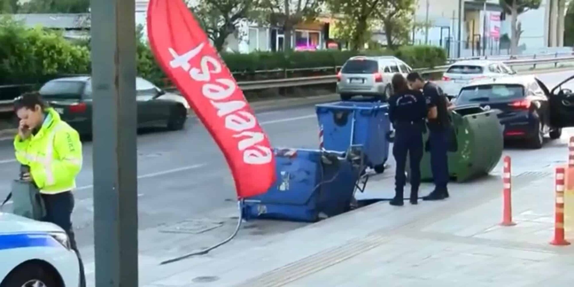Το σημείο που έγινε το τροχαίο