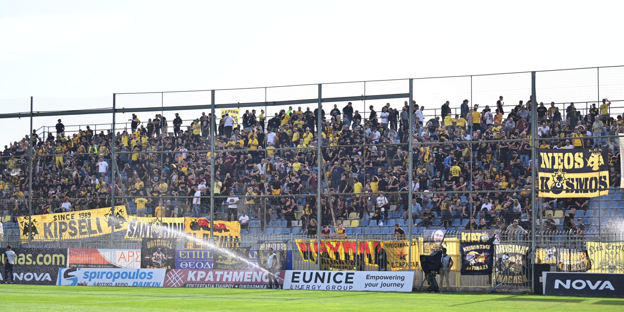 Οι οπαδοί της ΑΕΚ στην Τρίπολη