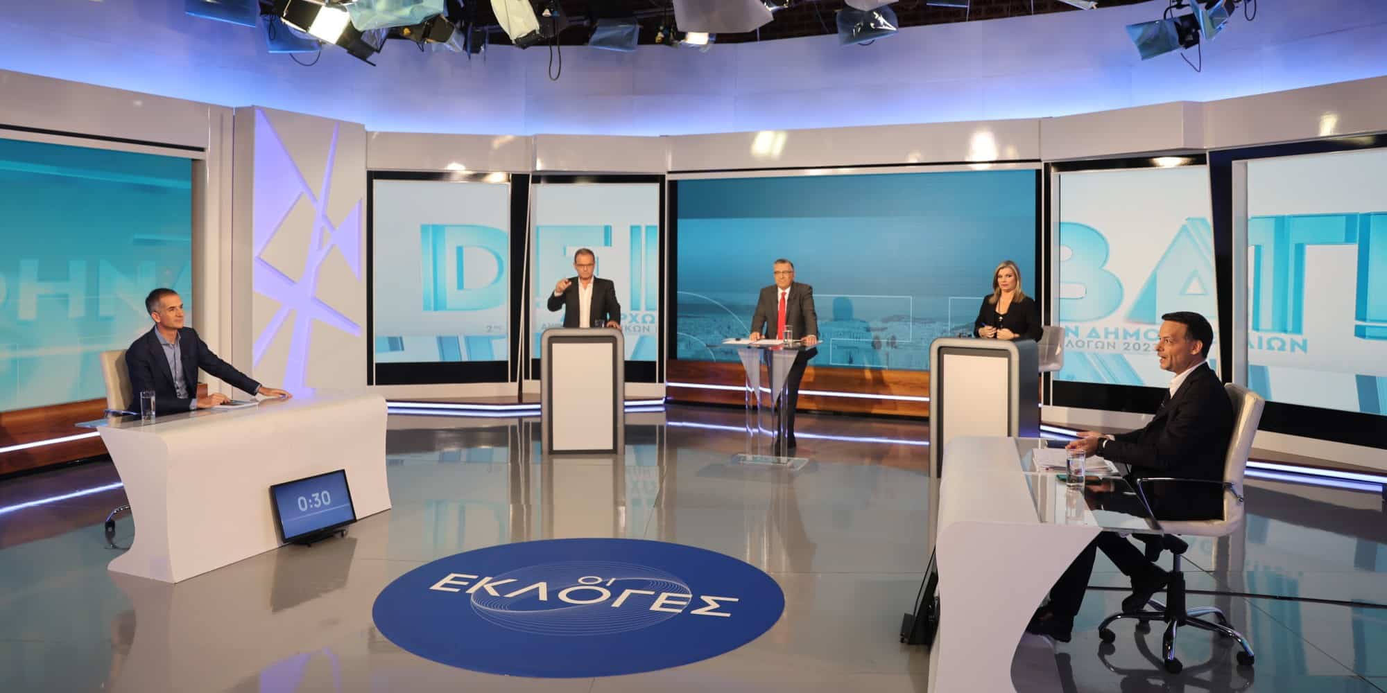 Οι πρωταγωνιστές στο debate της ΕΡΤ για τη Δημαρχία της Αθήνας