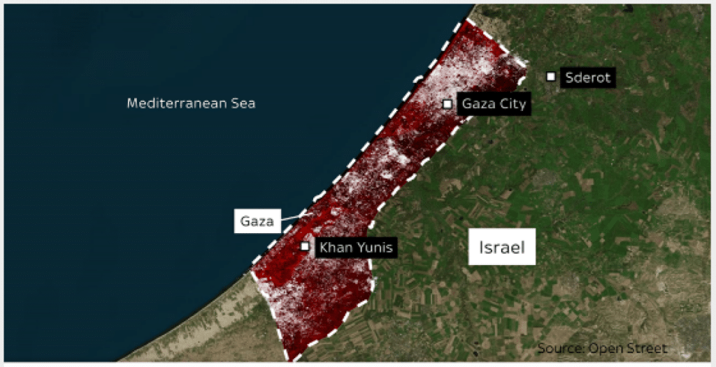gaza 1 - Ανάλυση SkyNews για τον πόλεμο στο Ισραήλ: Η «μαύρη σκιά» του Ιράν πάνω από τη σύγκρουση με τη Χαμάς (βίντεο)