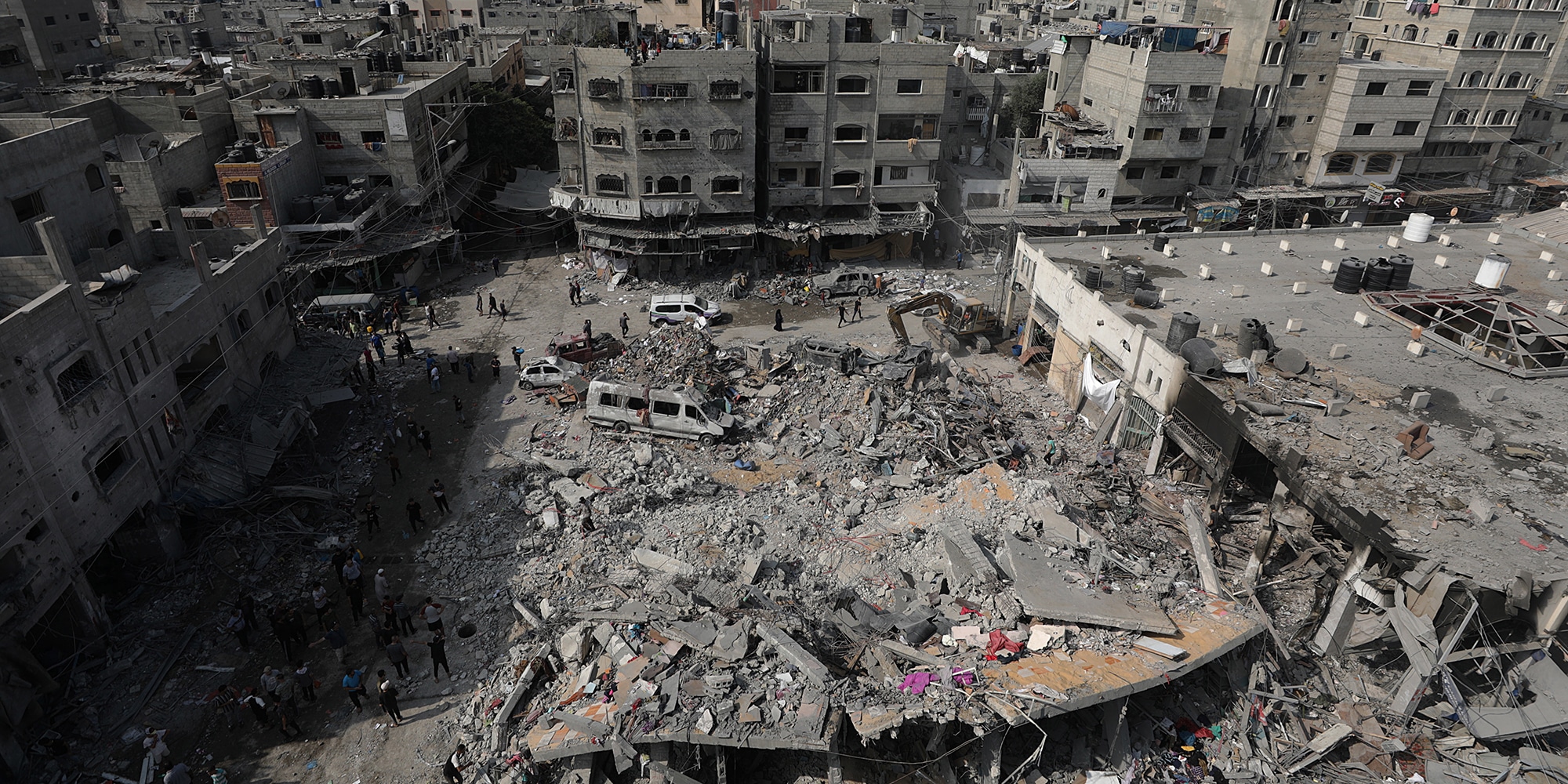 Η βομβαρδισμένη Γάζα από επιθέσεις του Ισραήλ