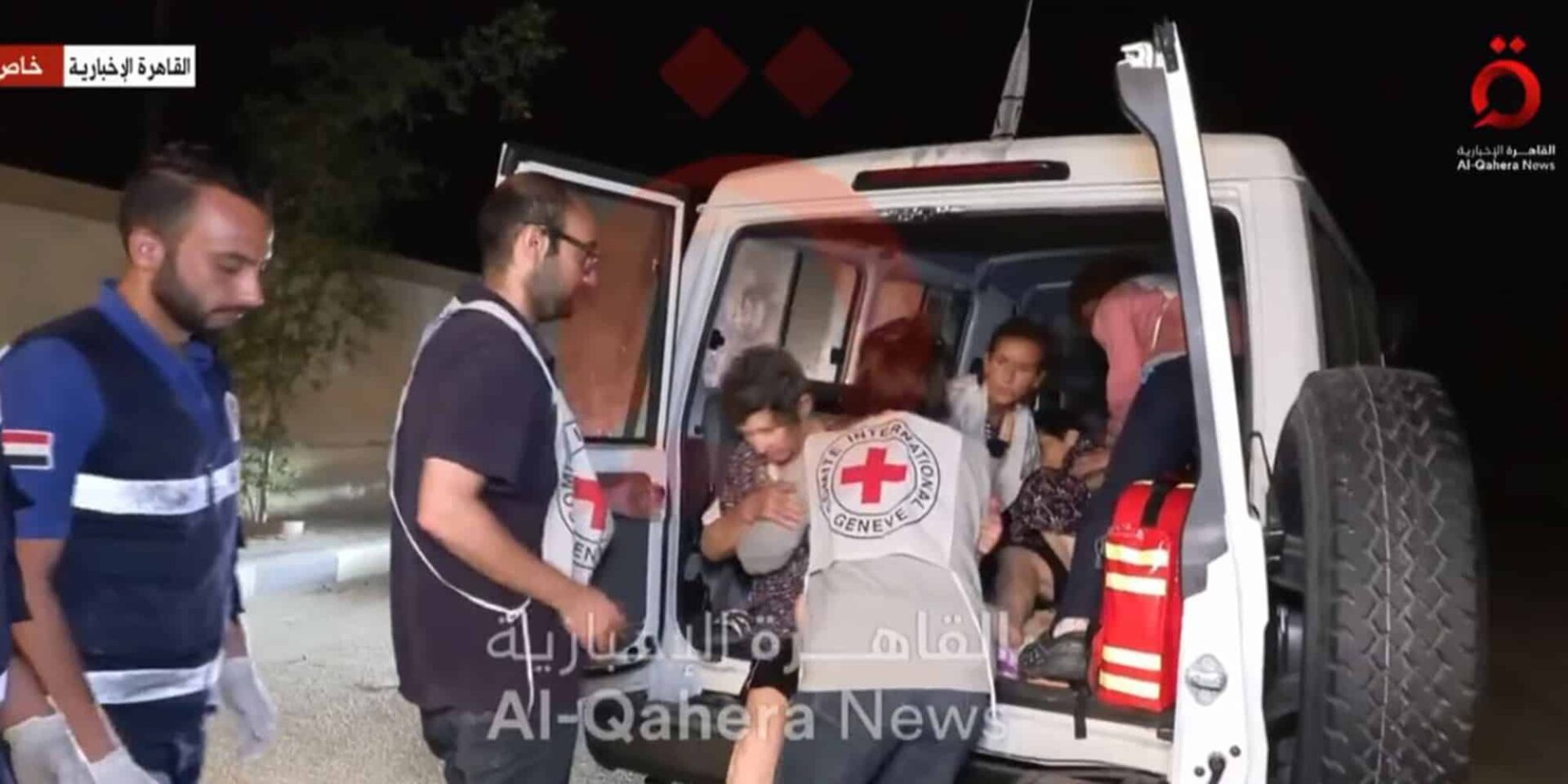Εικόνα από την απελευθέρωση ομήρων της Χαμάς