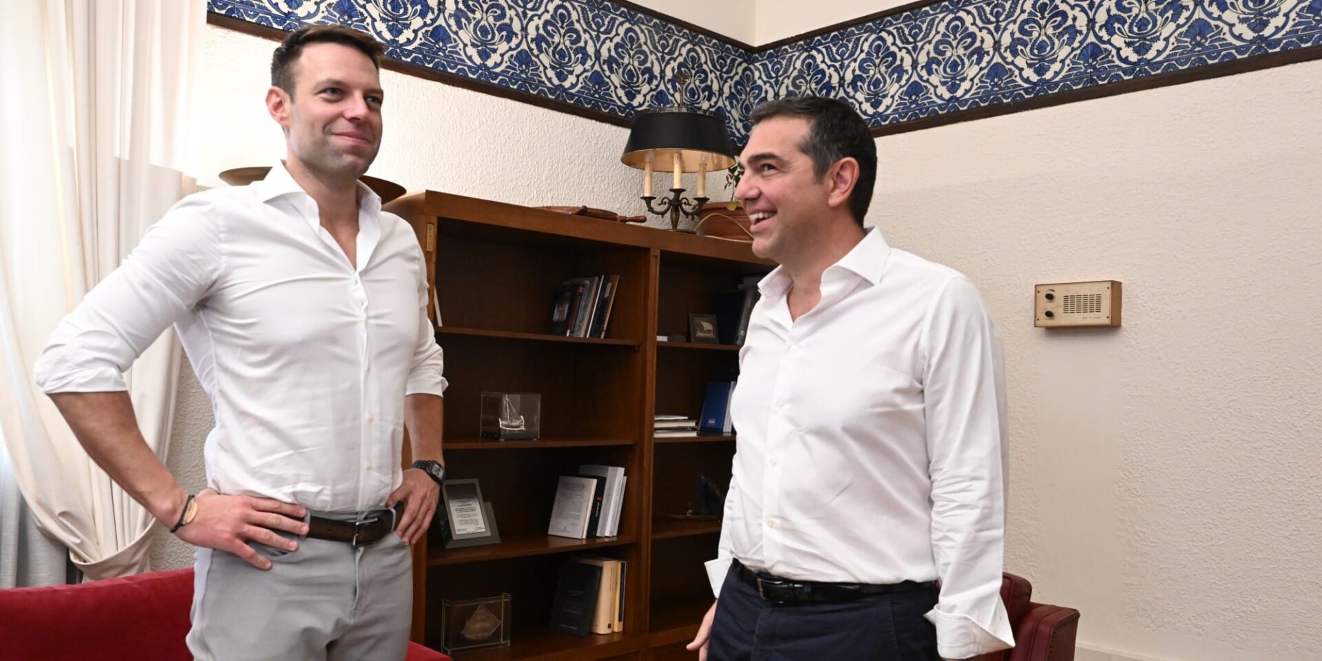 Στέφανος Κασσελάκης και Αλέξης Τσίπρας
