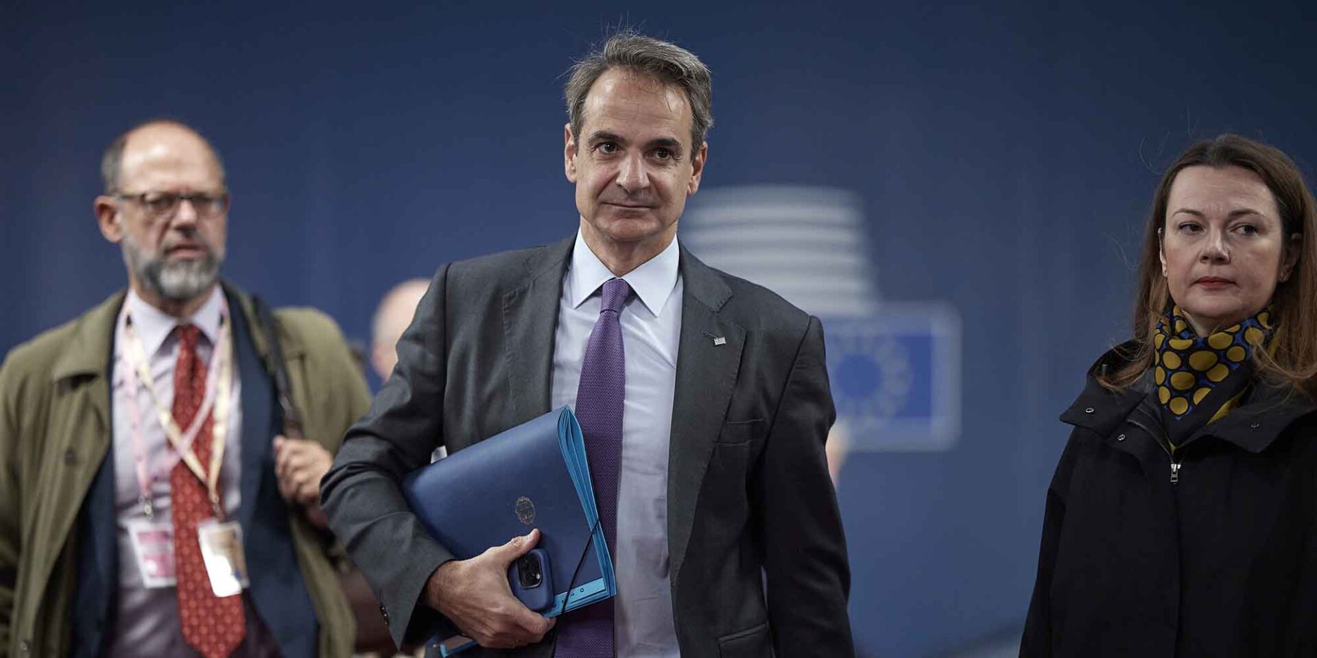 Ο Κυριάκος Μητσοτάκης στις Βρυξέλλες