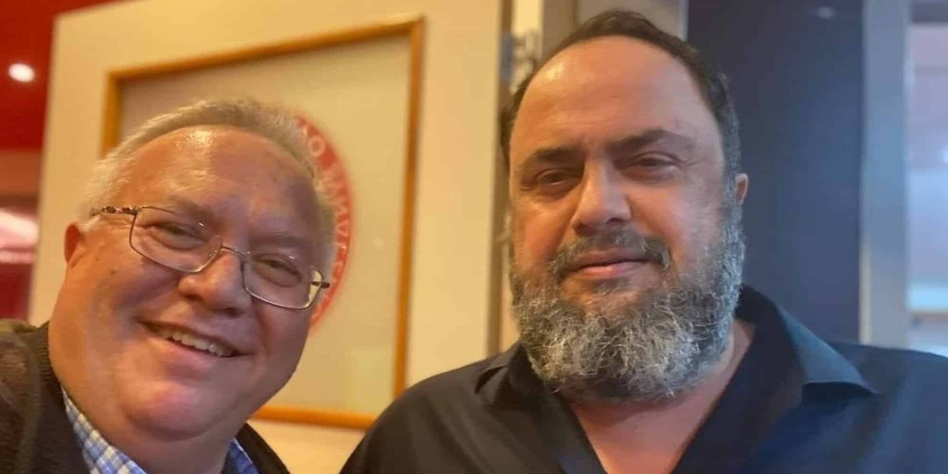 Ο Μαρινάκης με τον γιατρό του ντέρμπι