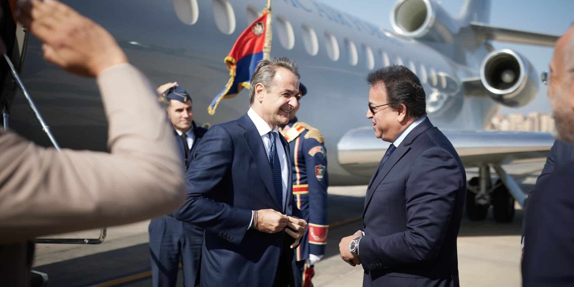 Ο Κυριάκος Μητσοτάκης στο Κάιρο