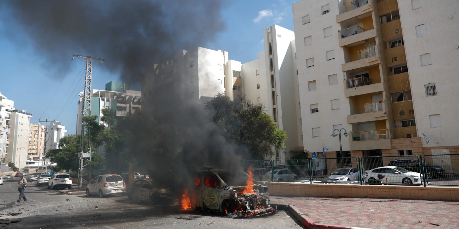 Εικόνα από τους βομβαρδισμούς στο Ισραήλ