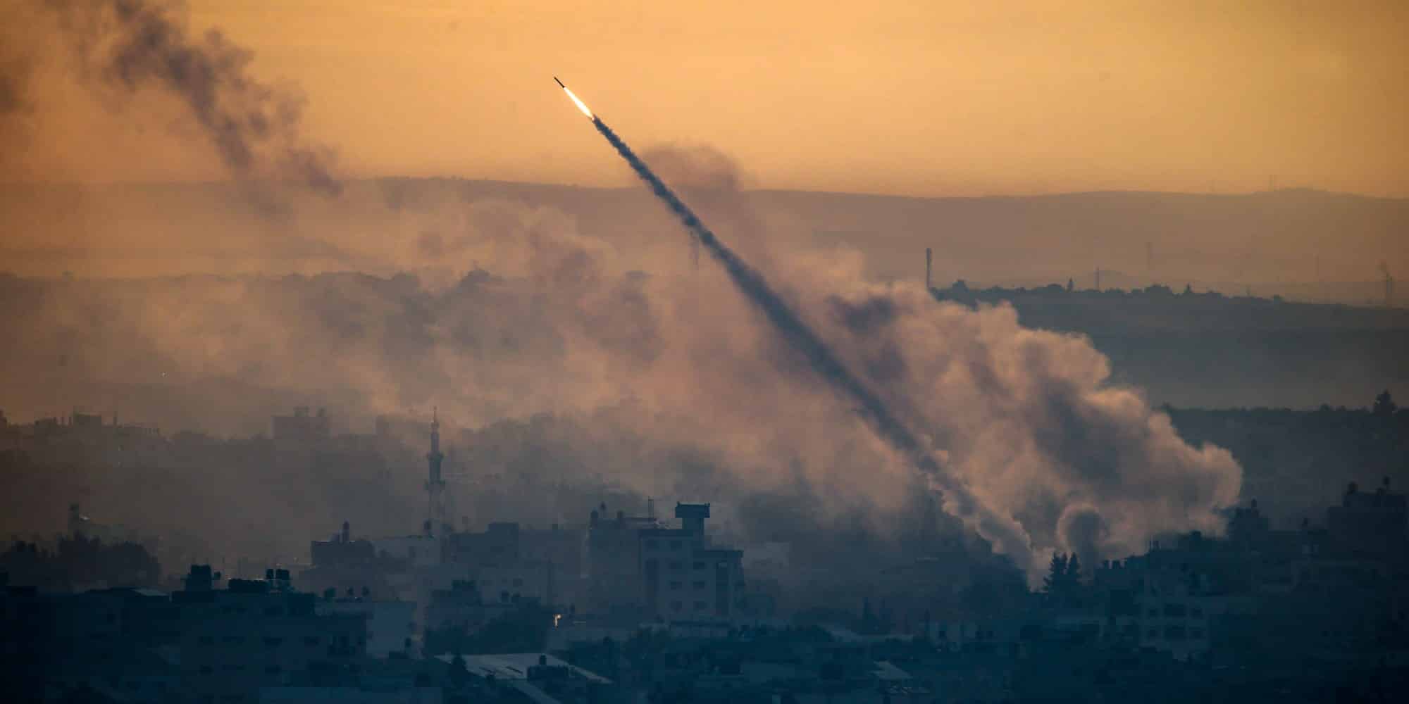 Εικόνα από τους βομβαρδισμούς στο Ισραήλ