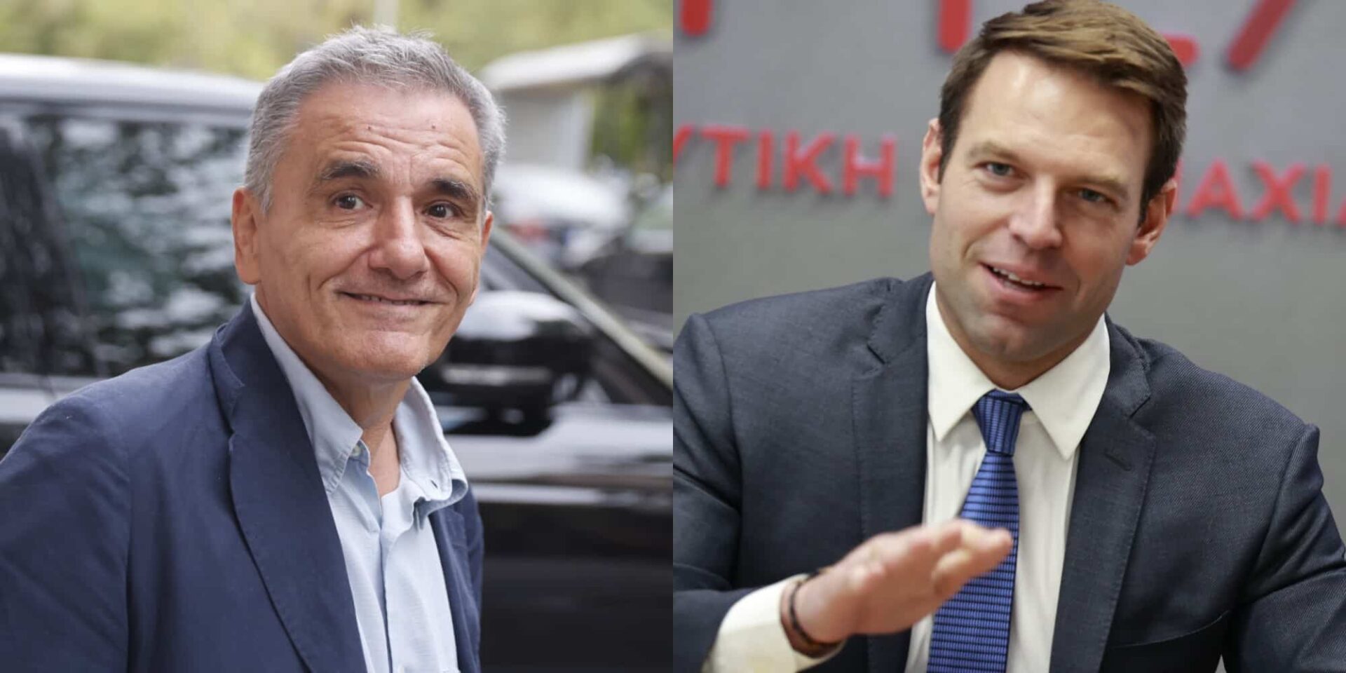 Ο Ευκλείδης Τσακαλώτος και ο Στέφανος Κασσελάκης