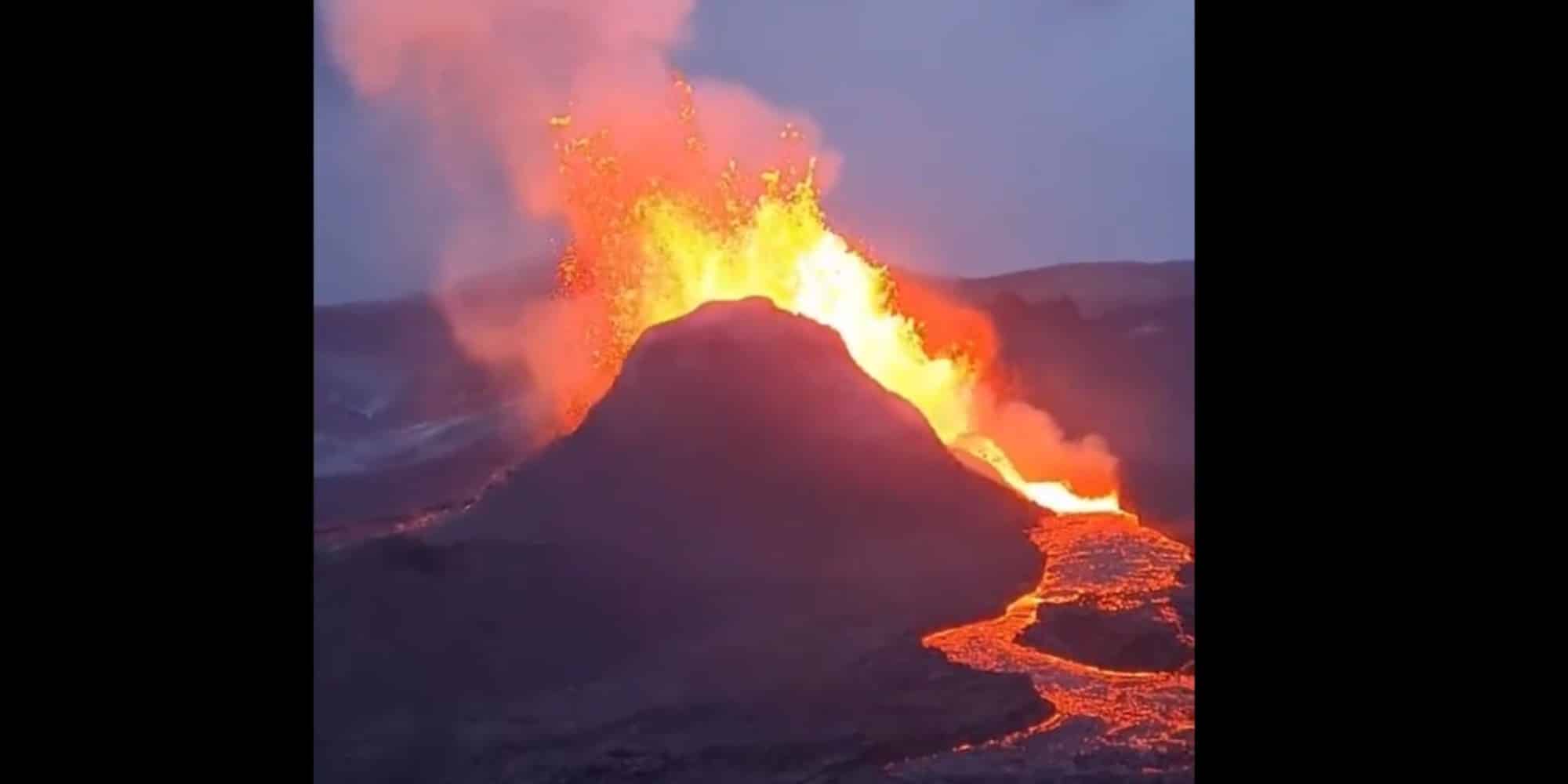Εικόνα από το ηφαίστειο