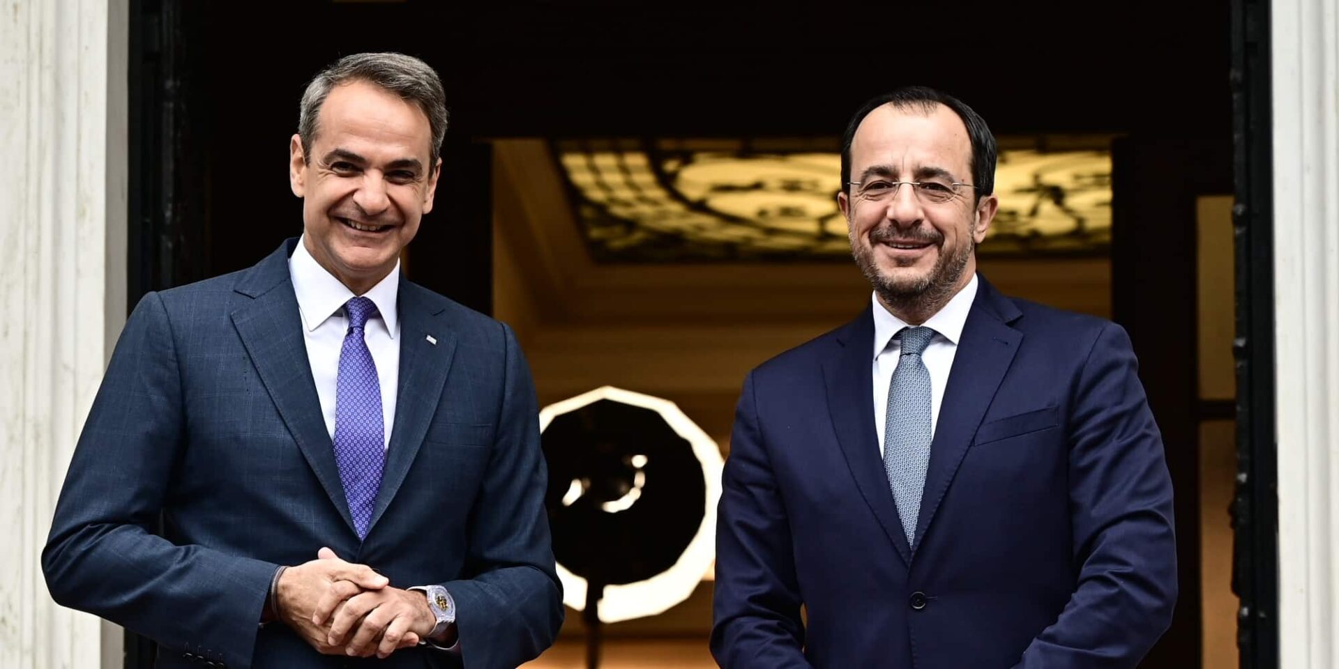 Κυριάκος Μητσοτάκης και Νίκος Χριστοδουλίδης