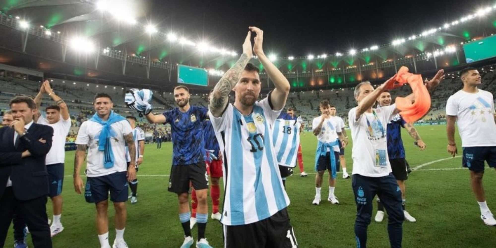 Ο Λιονέλ Μέσι και οι παίκτες της Αργεντινής