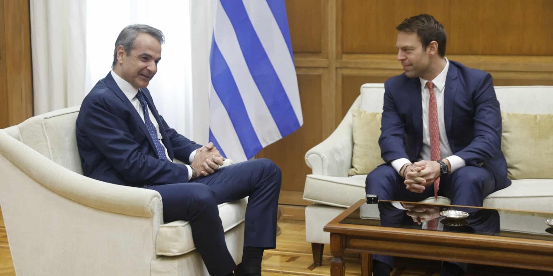 Κυριάκος Μητσοτάκης και Στέφανος Κασσελάκης