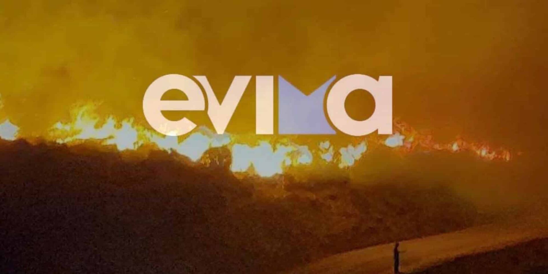 Εικόνα από τη φωτιά στην Κάρυστο