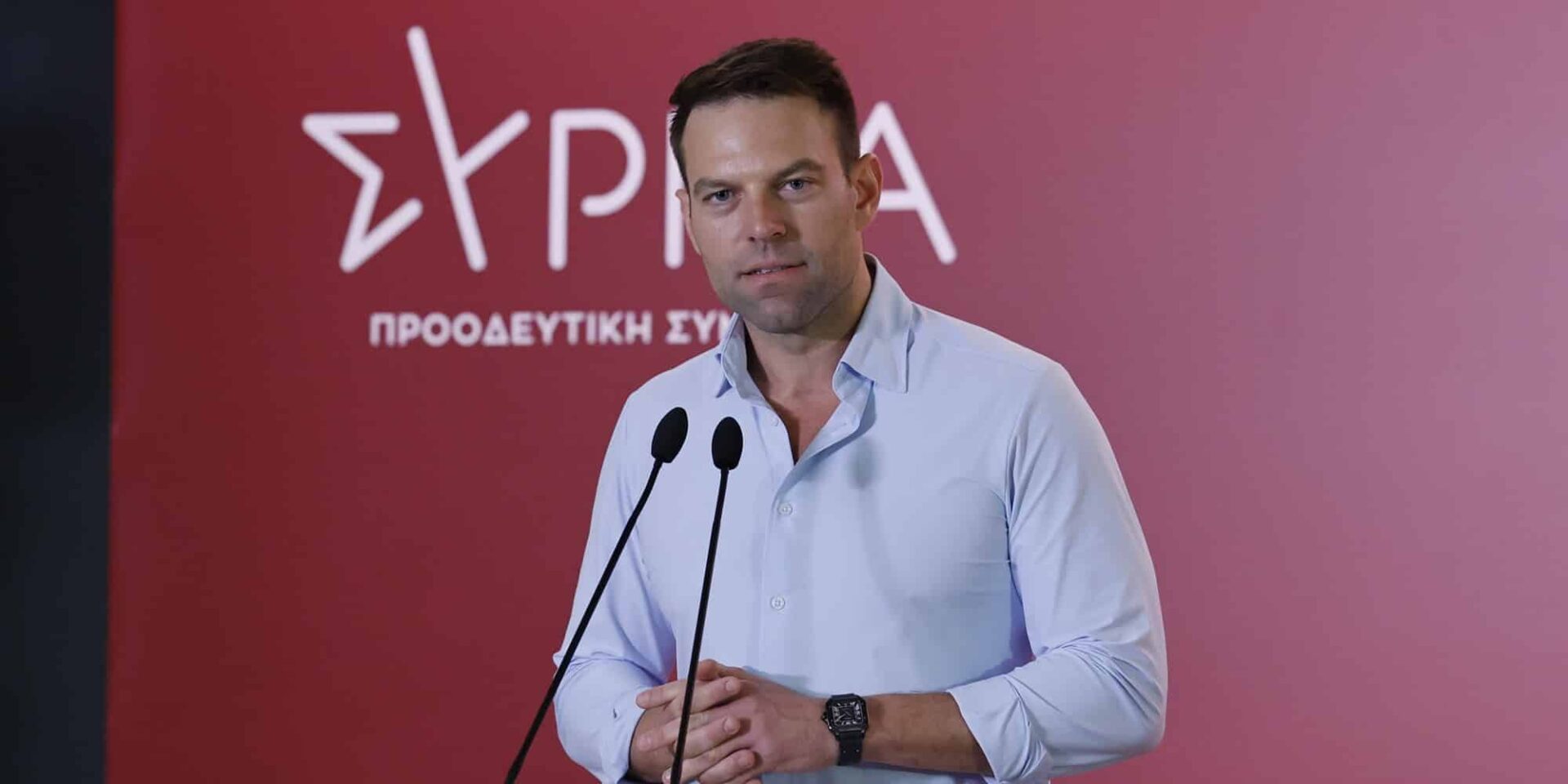 Ο Στέφανος Κασσελάκης στην Κεντρική Επιτροπή του ΣΥΡΙΖΑ