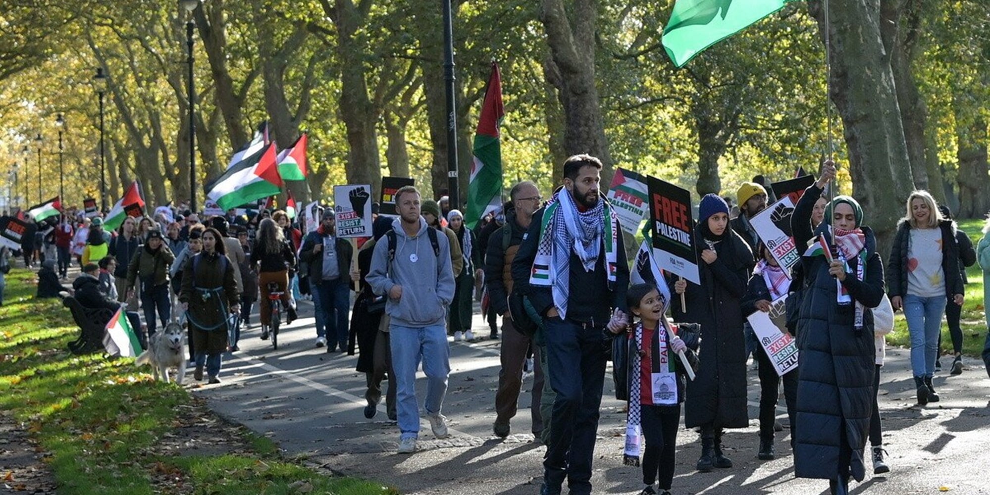 Διαδήλωση υπέρ της Παλαιστίνης στο Λονδίνο