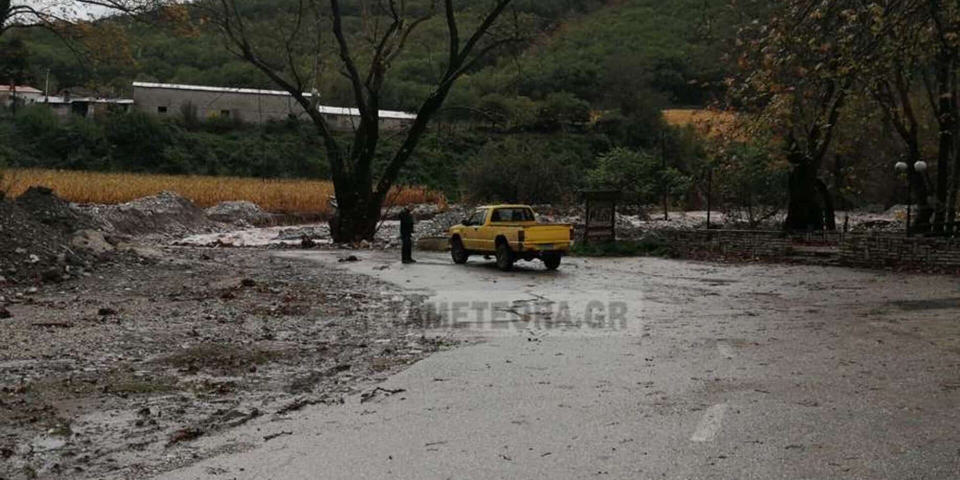 Αποκλεισμένα χωριά στα Μετέωρα από την κακοκαιρία «Π»
