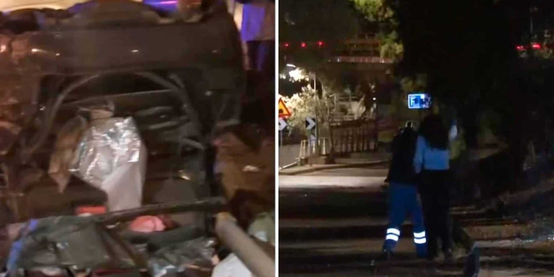 Εικόνα από το τροχαίο στη Συγγρού