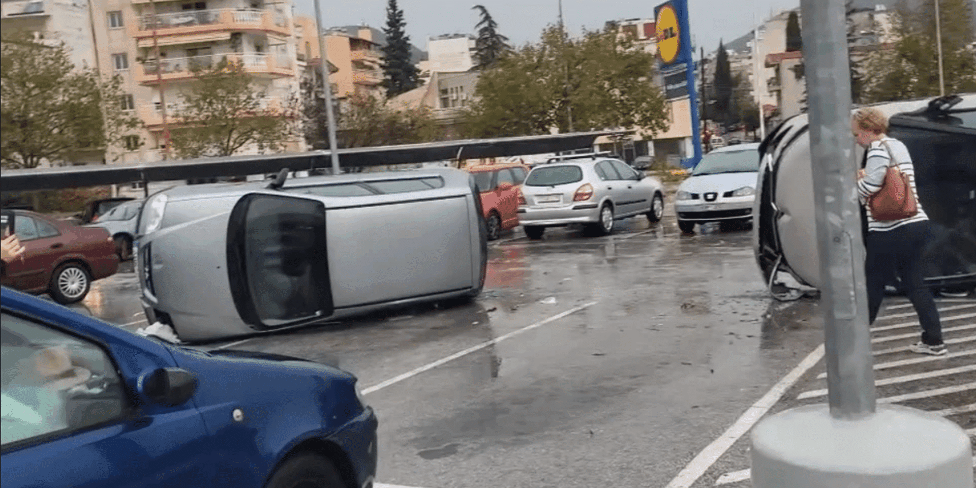 Αναποδογυρισμένα αυτοκίνητα στην Ξάνθη