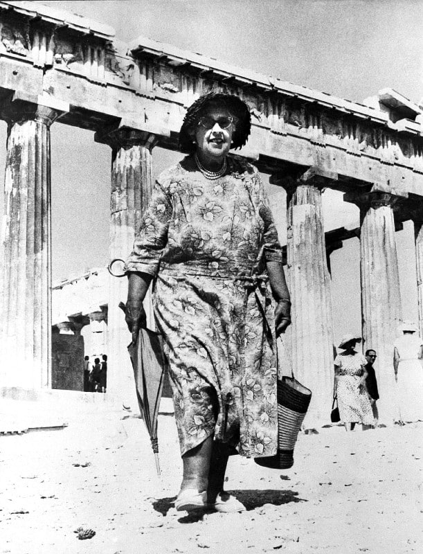 Η Αγκάθα Κρίστι στην Ακρόπολη το 1958