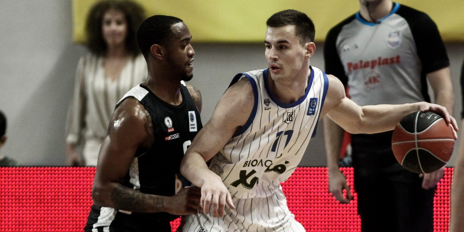 Ο Γιάννης Αγραβάνης σε αγώνα της Basket League