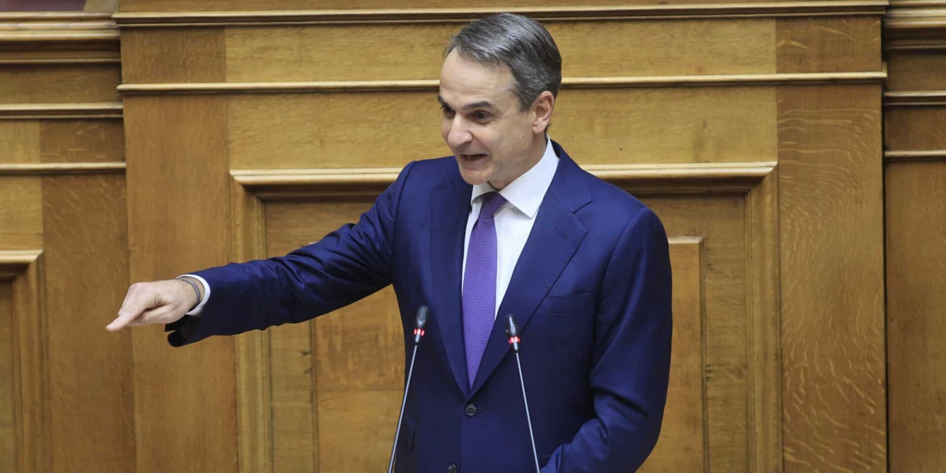 Ο Κυριάκος Μητσοτάκης στη Βουλή