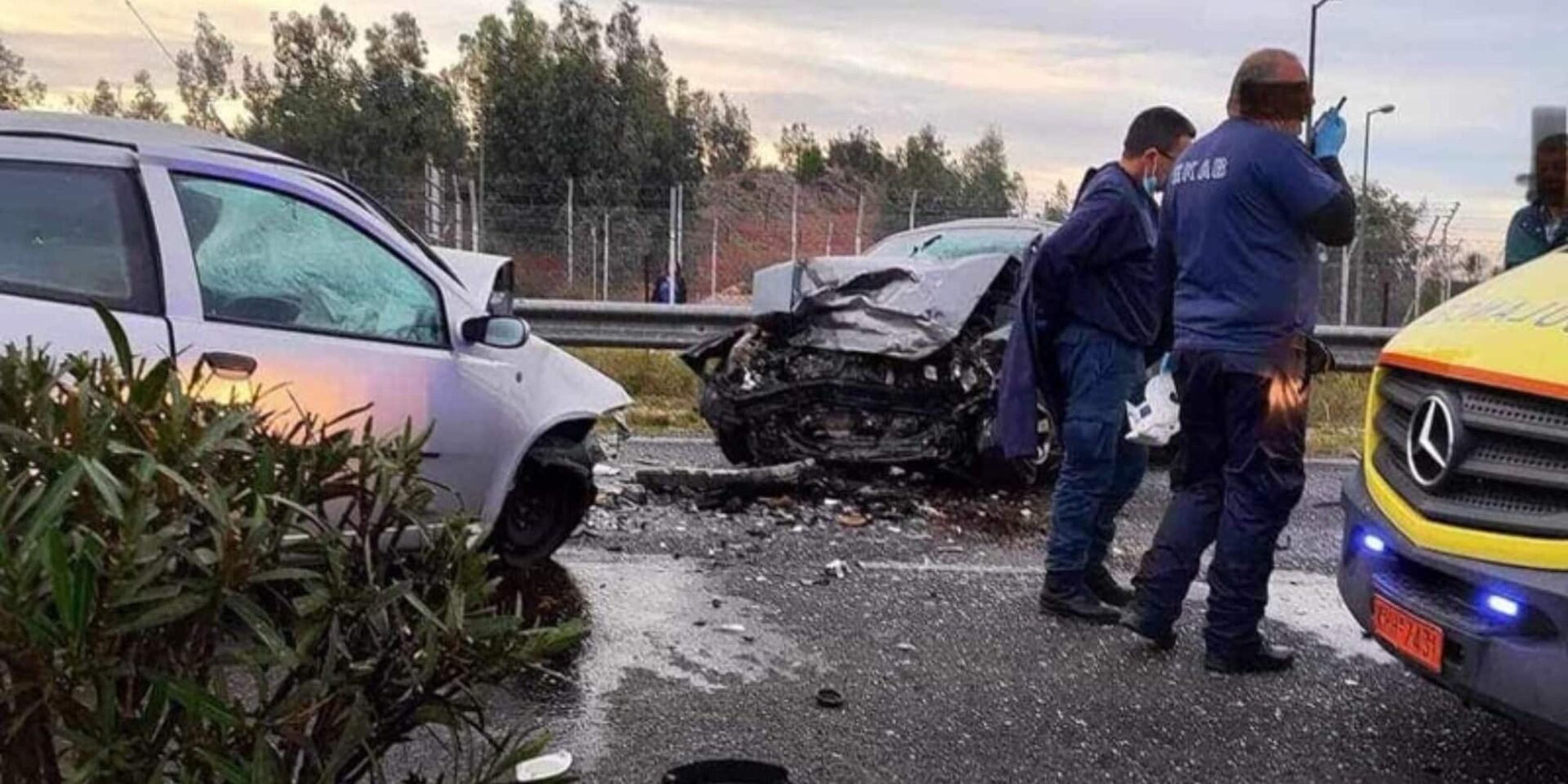 Εικόνα από το τροχαίο