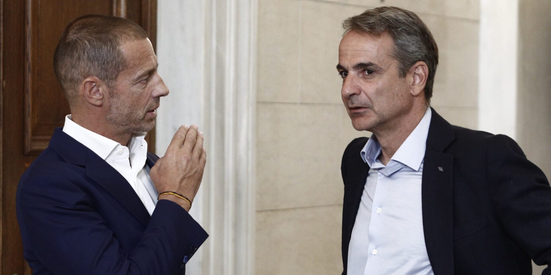 Ο Κυριάκος Μητσοτάκης με τον Αλεξάντερ Τσέφεριν