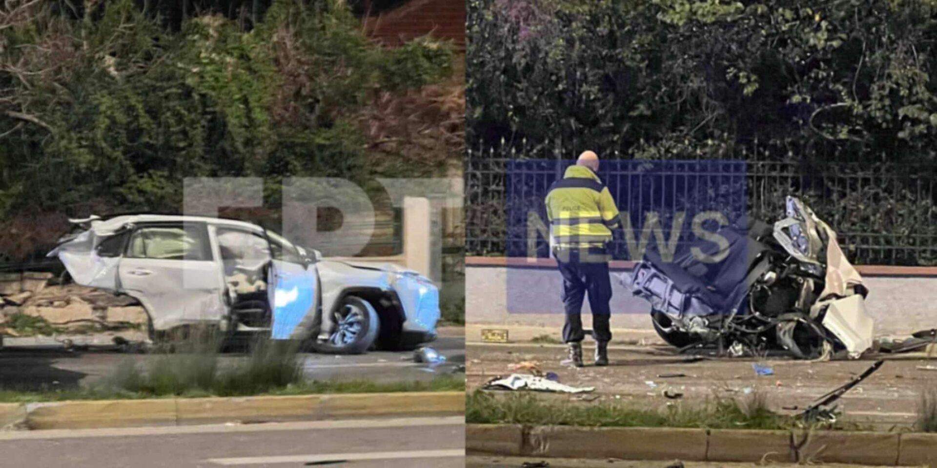 Εικόνα από το τροχαίο