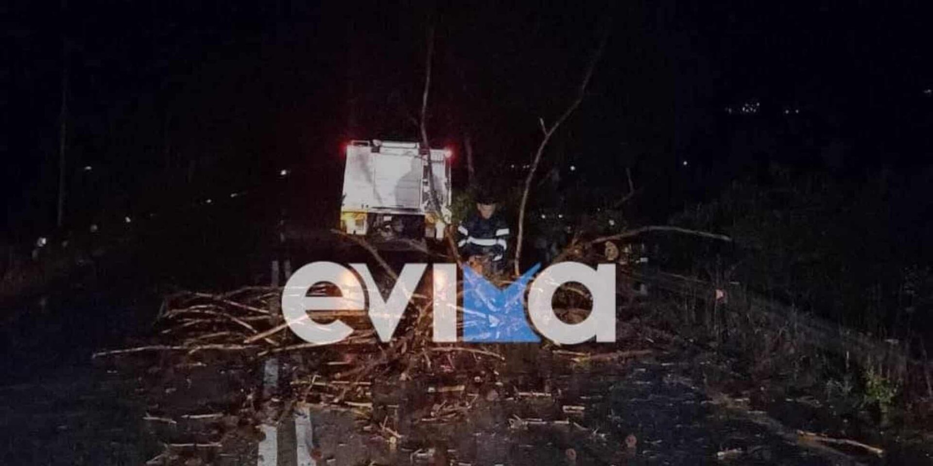 Ζημιές από την κακοκαιρία στην Εύβοια