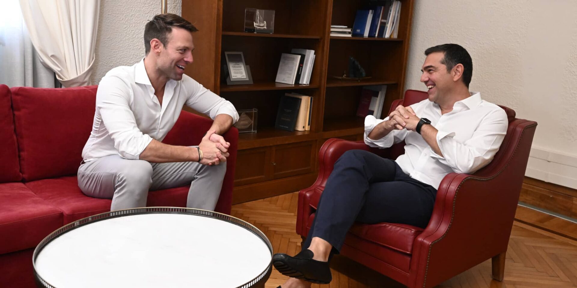 Στέφανος Κασσελάκης και Αλέξης Τσίπρας
