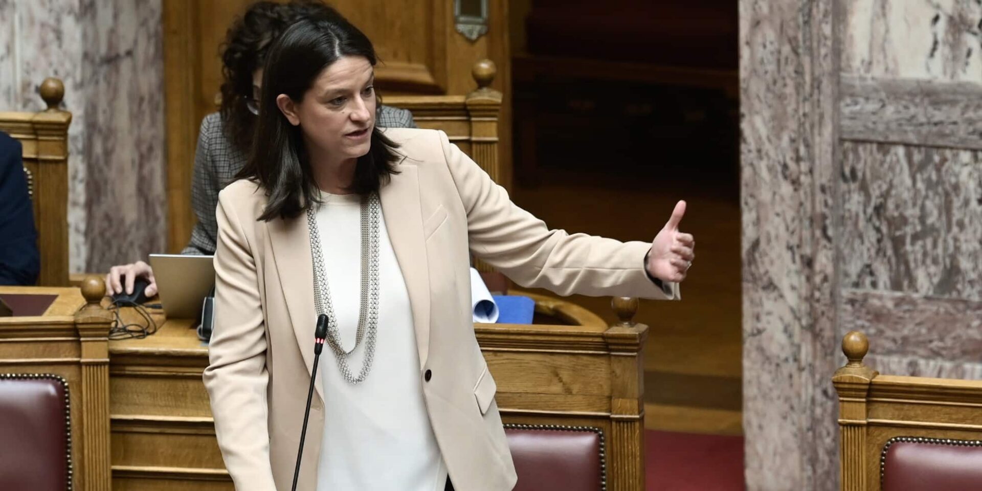 Η Νίκη Κεραμέως στην Ολομέλεια της Βουλής