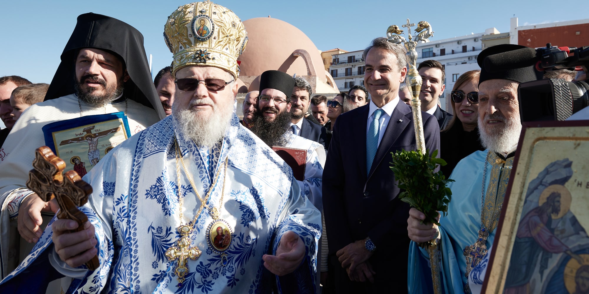 Ο Πρωθυπουργός Κυριάκος Μητσοτάκης στα Χανιά για τον εορτασμό των Θεοφανείων