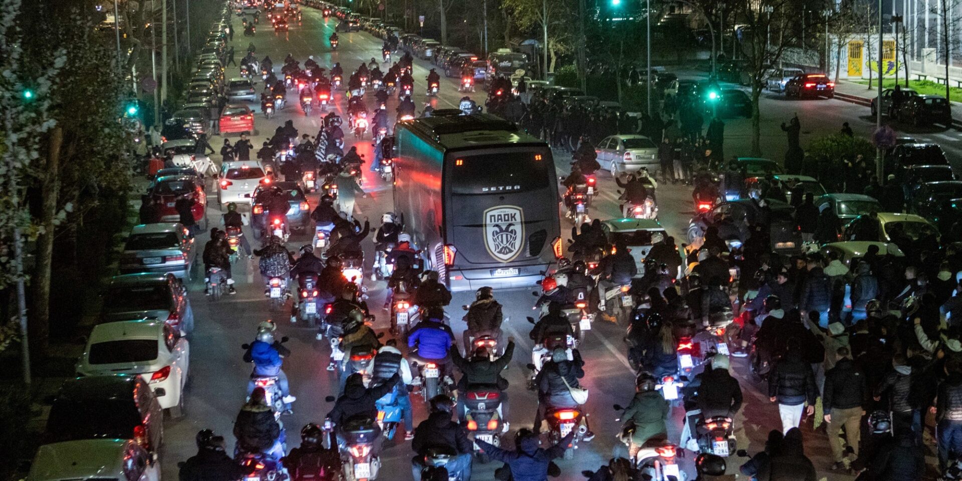 Μοτοπορεία των οπαδών του ΠΑΟΚ