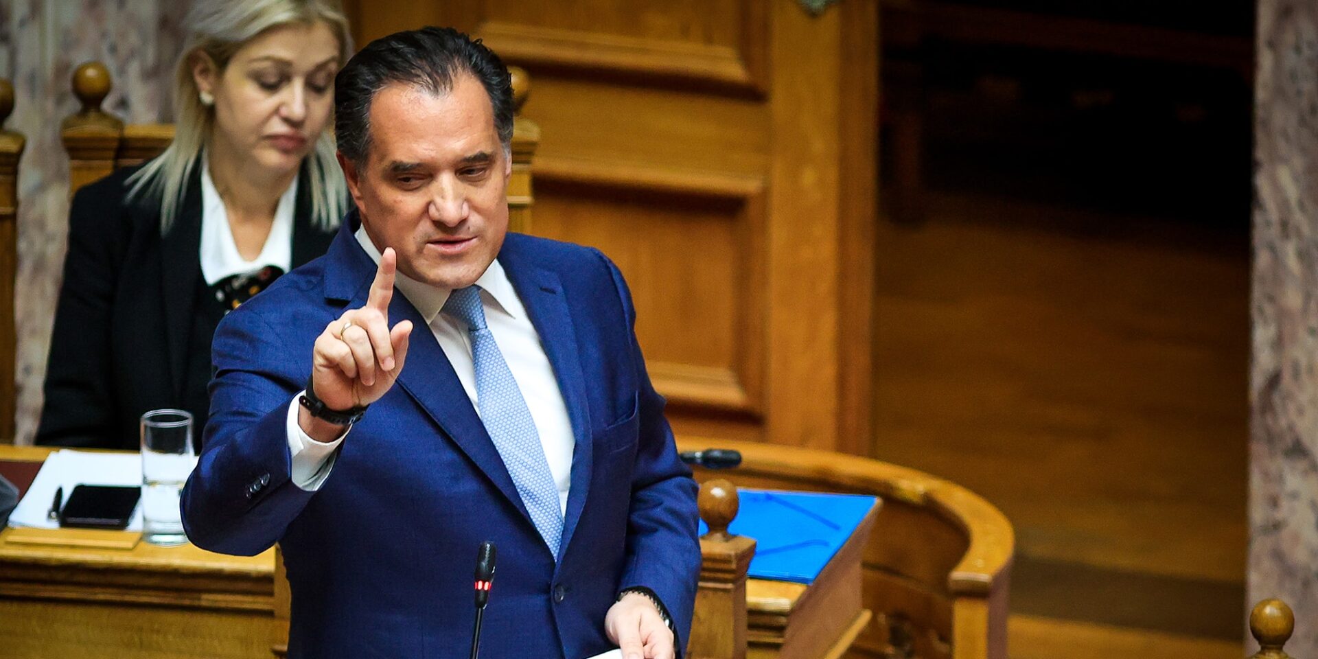 Ο Άδωνις Γεωργιάδης στη Βουλή