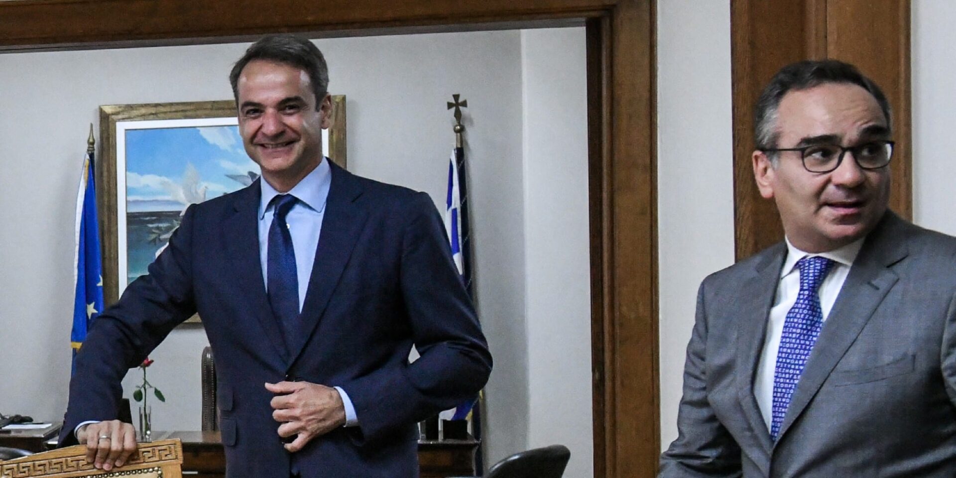 Ο Μητσοτάκης και ο Κοντοζαμάνης