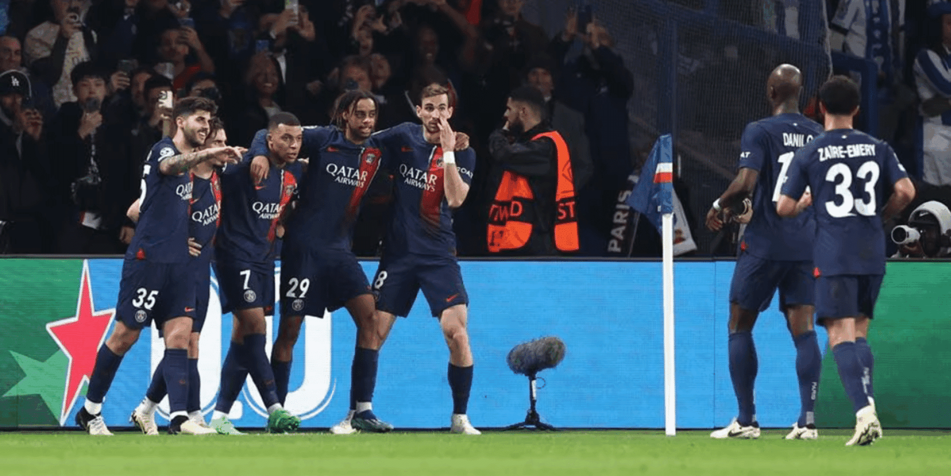 Η Παρί Σεν Ζερμέν σε ματς στο Champions League