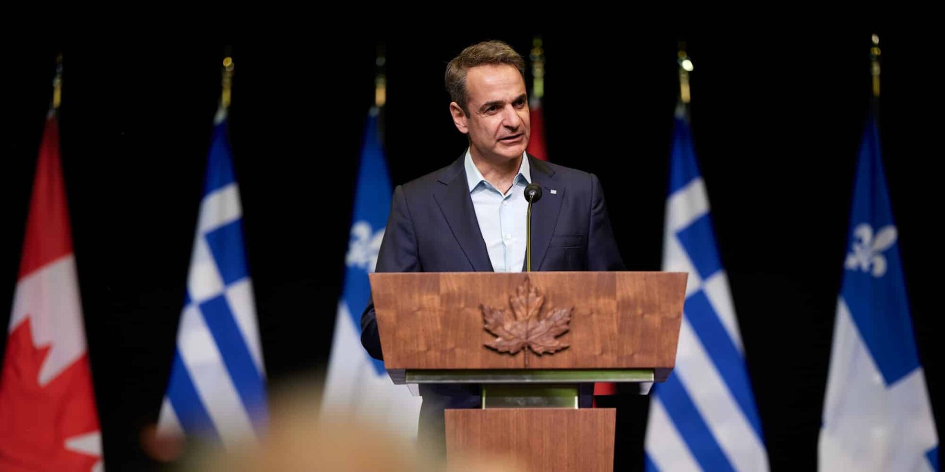 Ο Κυριάκος Μητσοτάκης στο Μόντρεαλ
