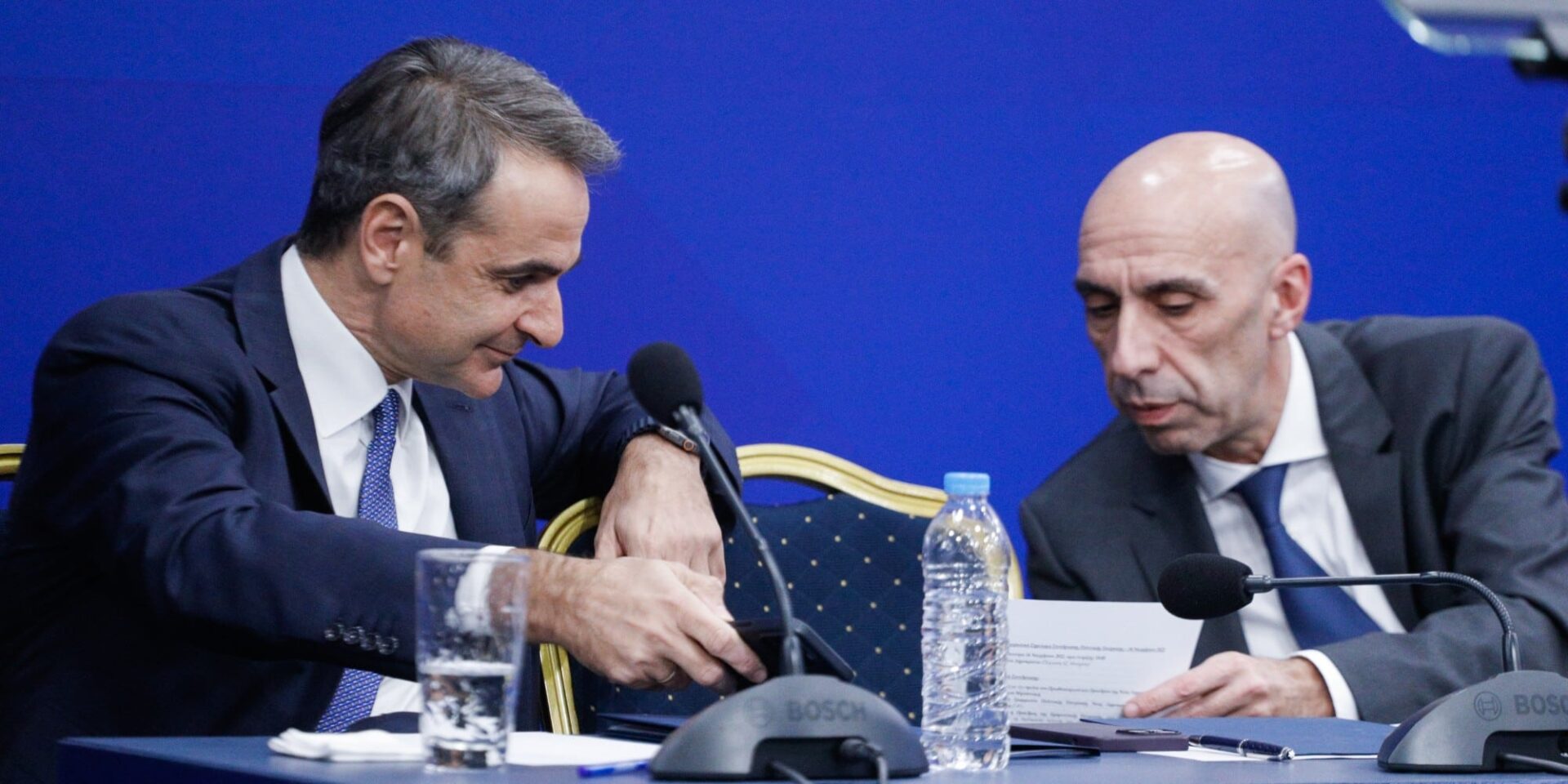 Κυριάκος Μητσοτάκης και Γιάννης Μπράτακος